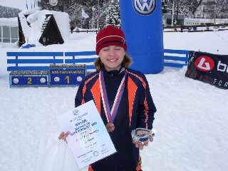 _tSnímek 030_002.jpg - Dorostenka Ivana Kadrmanová ze Fenix Ski Teamu se postarala o třetí místo na domácím šampionátu dorostu.